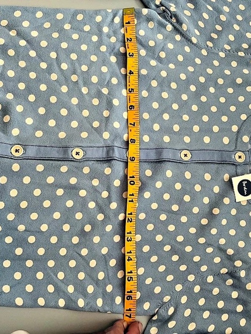 Boden Polka-dot Cardigan Sweater NWT - Picture 7 of 8